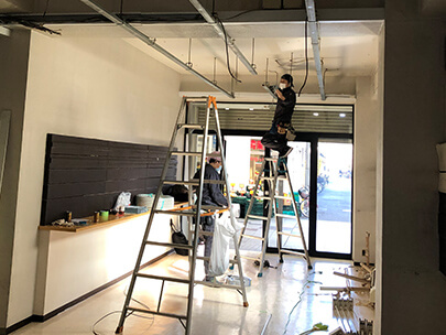 原状回復工事の施工現場