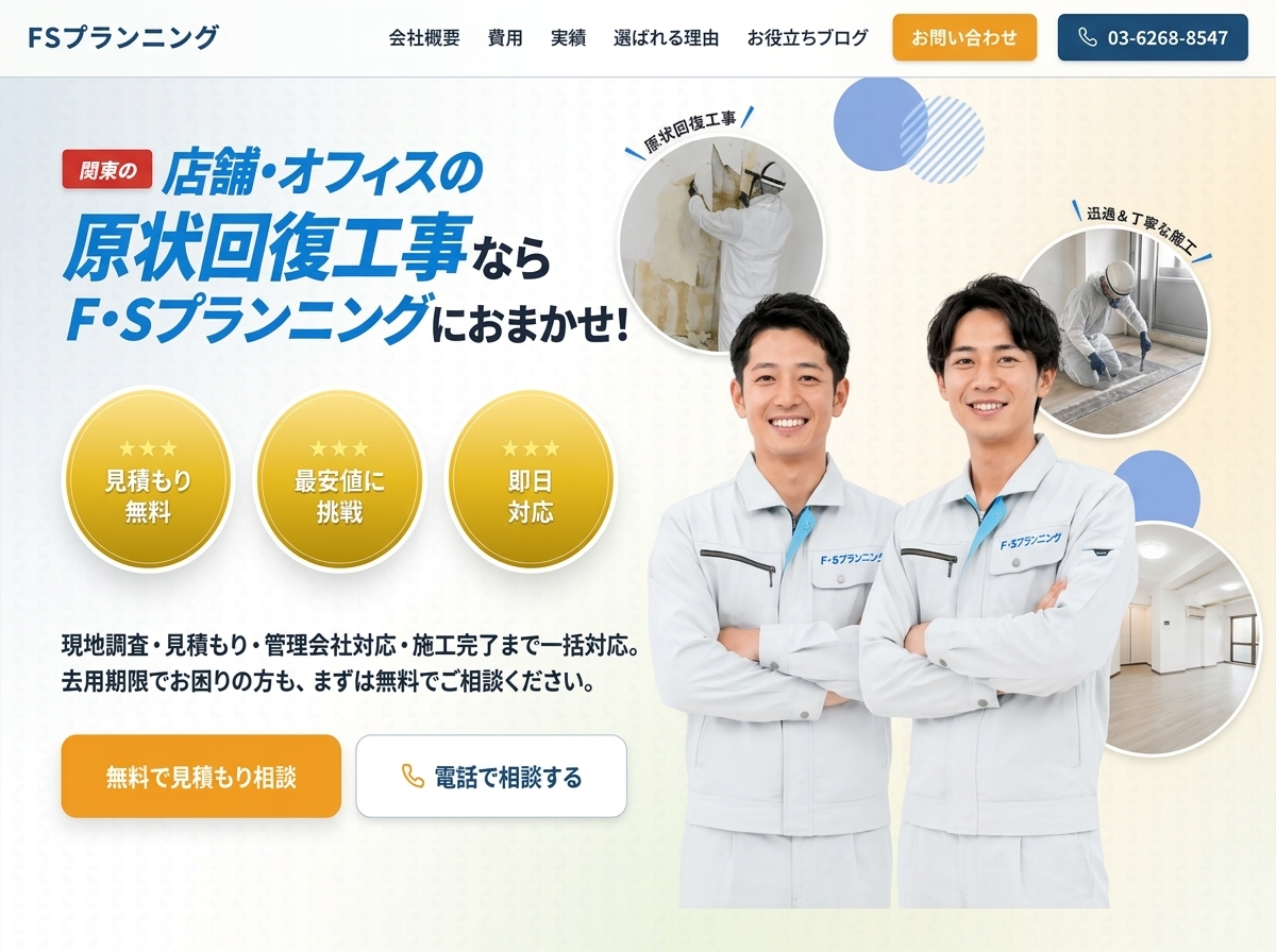 F・Sプランニングのホームページ
