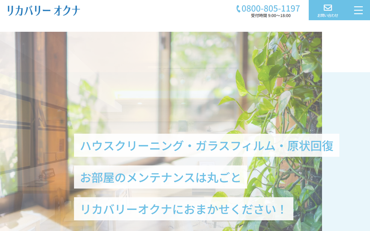 リカバリーオクナのホームページ